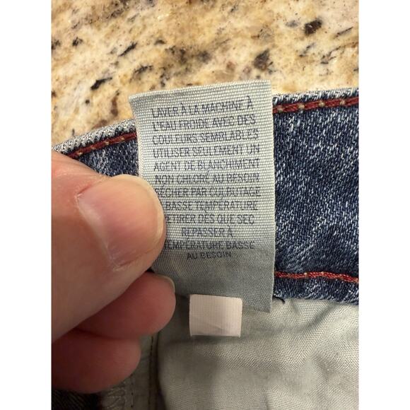 AMERICAN EAGLE Jeans Womens 12 Bootcut Hipster Flare Spilt Hem Low Rise Stretch - Picture 9 of 14